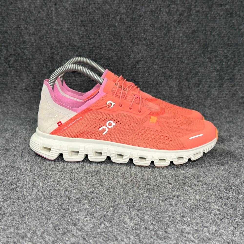 On Running Cloud 6 Coast Shoes Women's 7 Salmon Pearl Pink Athletic Training Run